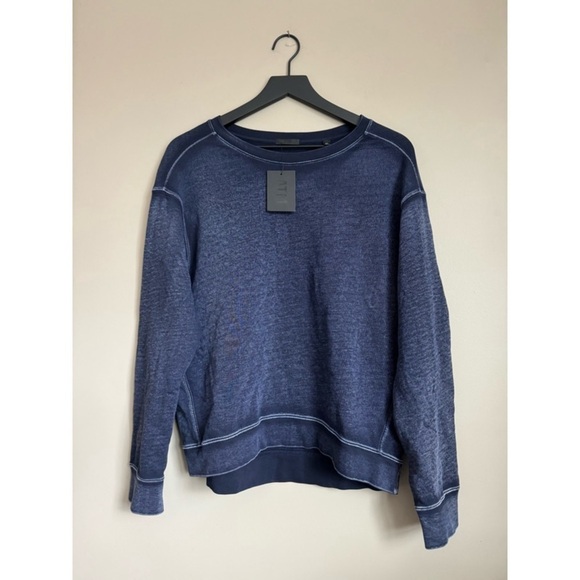 ATM Anthony Thomas Melillo Tops - NEW ATM Indigo Wash Crewneck Sweatshirt